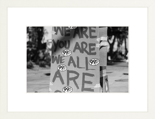 Occupy Los Angeles re1 08 Fine Art Print