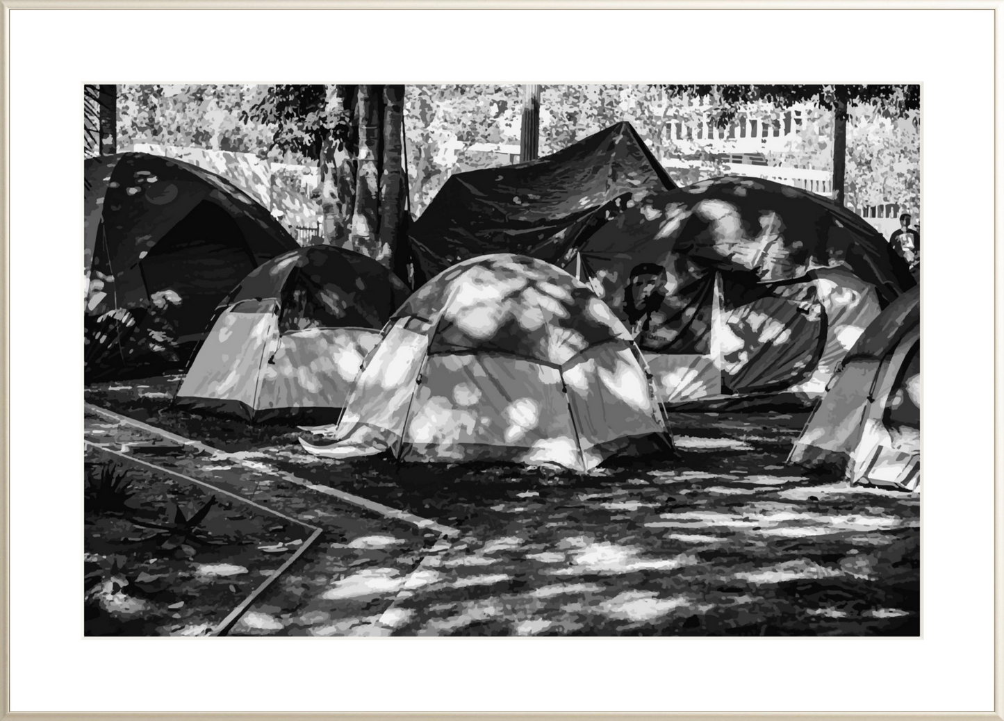 Tents Che Occupy Los Angeles re1